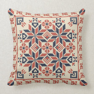Palestinian embroidery pattern cushion
