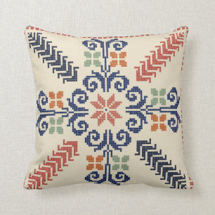 Palestinian embroidery pattern cushion