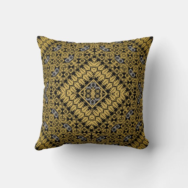 Palestinian Embroidery pattern Printed Design Cushion (Back)