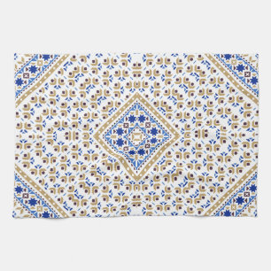 Palestinian Embroidery pattern Printed Design Tea Towel