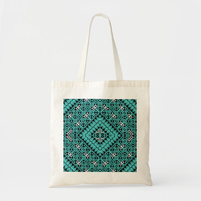 Palestinian Embroidery pattern Printed Design Tote Bag (Front)