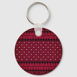 Palestinian Embroidery Tatreez printed design Key Ring