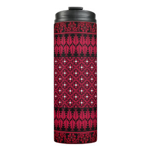 Palestinian Embroidery Tatreez printed design Thermal Tumbler