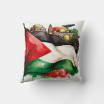 Palestinian Flag and Landmarks