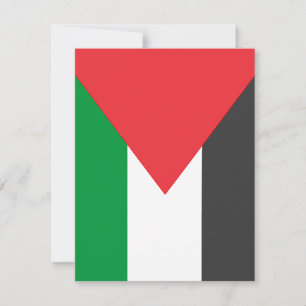 Palestinian flag Free Palestine customised Card
