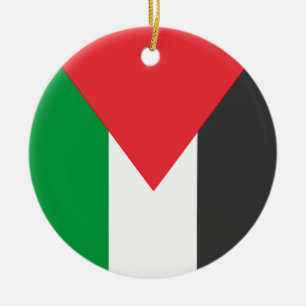 Palestinian flag Free Palestine customised Ceramic Ornament