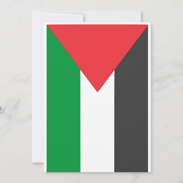 Palestinian flag Free Palestine customised  Invitation (Front)