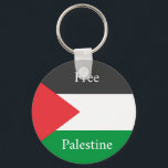Palestinian flag Free Palestine customised Key Ring<br><div class="desc">Palestinian flag Free Palestine customised</div>