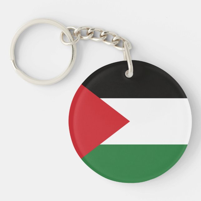 Palestinian flag Free Palestine customised Key Ring (Front)