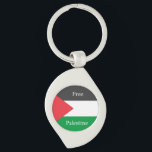 Palestinian flag Free Palestine customised Key Ring<br><div class="desc">Palestinian flag Free Palestine customised</div>