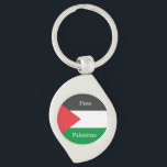 Palestinian flag Free Palestine customised Key Ring<br><div class="desc">Palestinian flag Free Palestine customised</div>