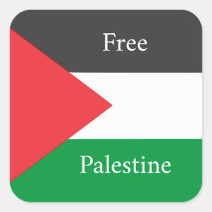 Palestinian flag Free Palestine customised Square Sticker