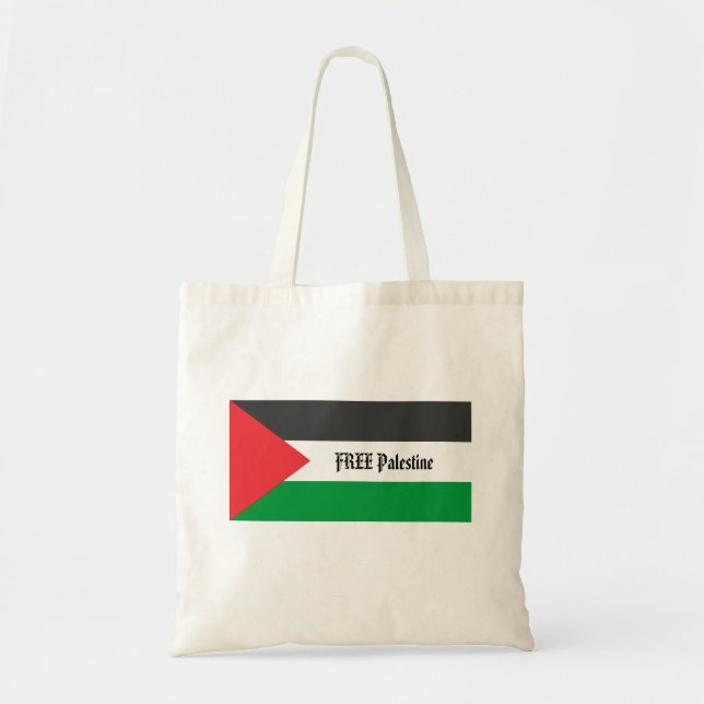 Palestinian flag Free Palestine customised Tote Bag (Front)