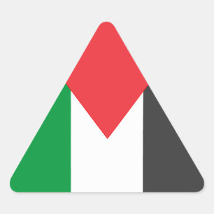 Palestinian flag Free Palestine triangle Sticker