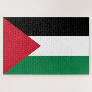 Palestinian Flag (Palestine) Jigsaw Puzzle