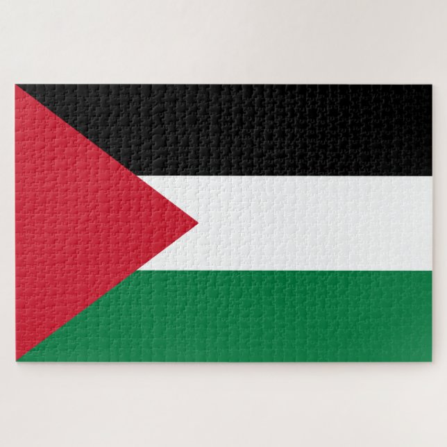 Palestinian Flag (Palestine) Jigsaw Puzzle (Horizontal)