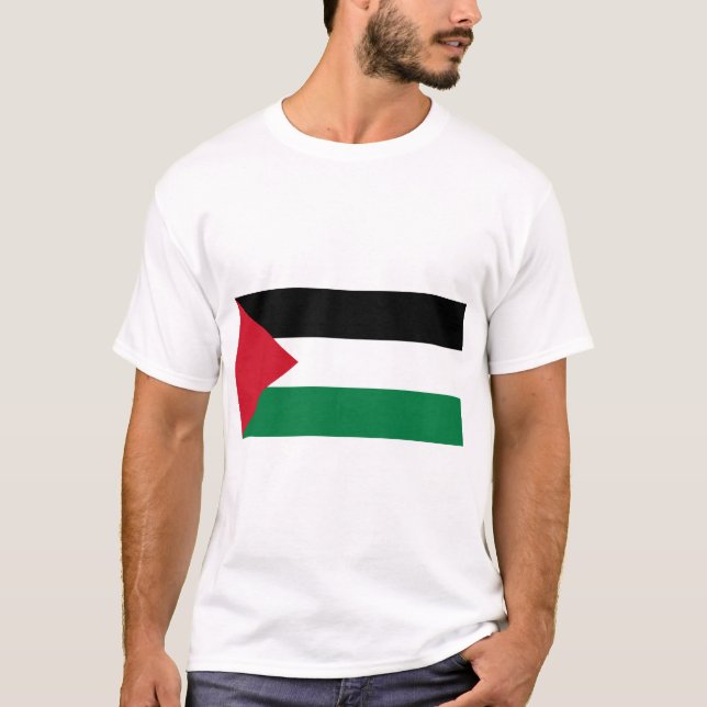 Palestinian Flag (Palestine) T-Shirt (Front)
