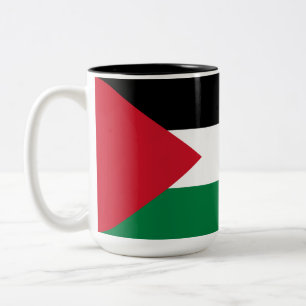 Palestinian Flag (Palestine) Two-Tone Coffee Mug
