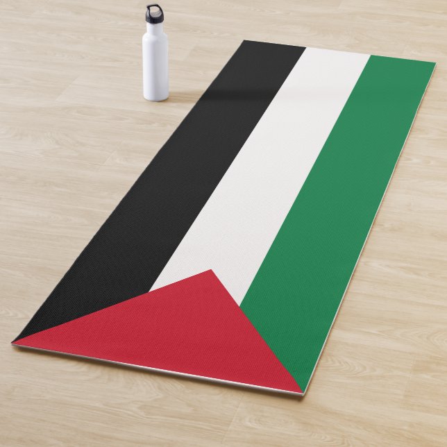 Palestinian Flag (Palestine) Yoga Mat (In Situ)