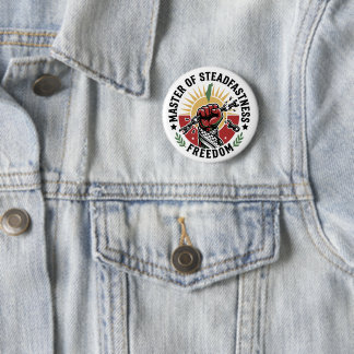 Palestinian Freedom Master of Steadfastness Button