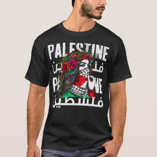 Palestinian Girl With A Palestinian Bandanna Pales T-Shirt