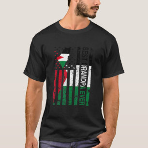 Palestinian Grandpa Palestine Usa American Father T-Shirt