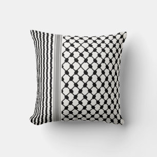 Palestinian Hatta Keffiyeh Kufiya Folk (2 Pattern) Cushion