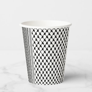 Palestinian Hatta Keffiyeh Kufiya Folk (2 Pattern) Paper Cups