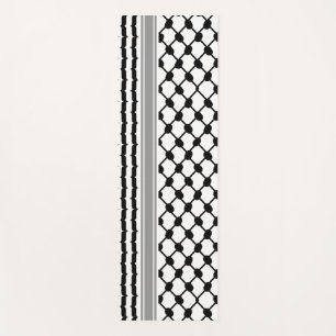 Palestinian Hatta Keffiyeh Kufiya Folk (2 Pattern) Yoga Mat