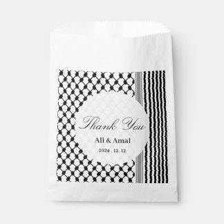 Palestinian Hatta Keffiyeh Thank You Wedding Favour Bag