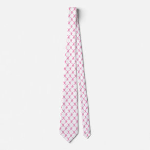 Palestinian Hatta Palestine Kufiya Pattern Pink Tie