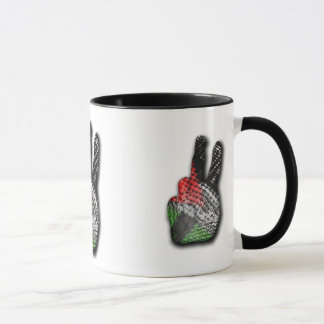 PALESTINIAN HATTAH FLAG PEACE SIGN MUG