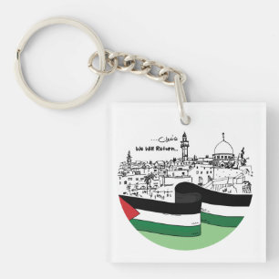 Palestinian Heritage and Hope: We Will Return Key Ring