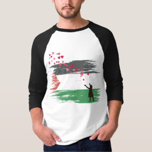 Palestinian Hope & Love Baseball T-Shirt - Unisex