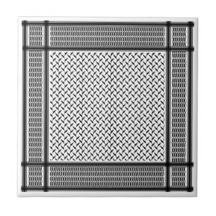 Palestinian Joranian kuffiya black and white Ceramic Tile
