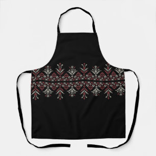 Palestinian Jordanian Tatreez embroidery pattern#5 Apron