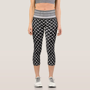 Palestinian Keffiyeh Capri Leggings