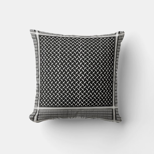 Palestinian Keffiyeh Cushion (Front)