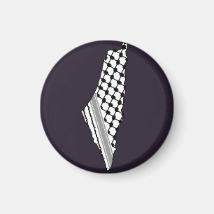 Palestinian keffiyeh, free map of Palestine Kufiya Magnet