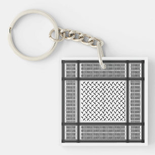 Palestinian keffiyeh key ring