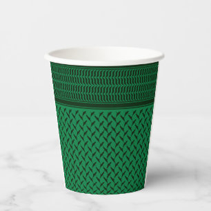 Palestinian keffiyeh Palestine map Pattern Paper Cups