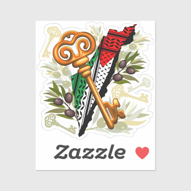 Palestinian Key Symbol of the Right of Return (Sheet)