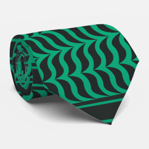 palestinian kuffiya black and Green Tie