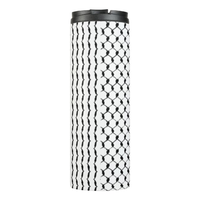 Palestinian Kufiya Custom Designed Thermal Tumbler (Back)