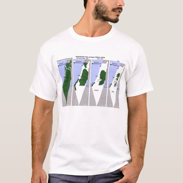 Palestinian Land Map T-Shirt (Front)