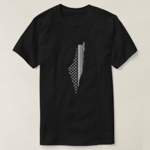 Palestinian map with traditional pattern T-Shirt