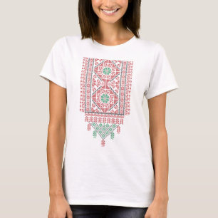 Palestinian Realistic Tatreez Palestine Embroidery T-Shirt