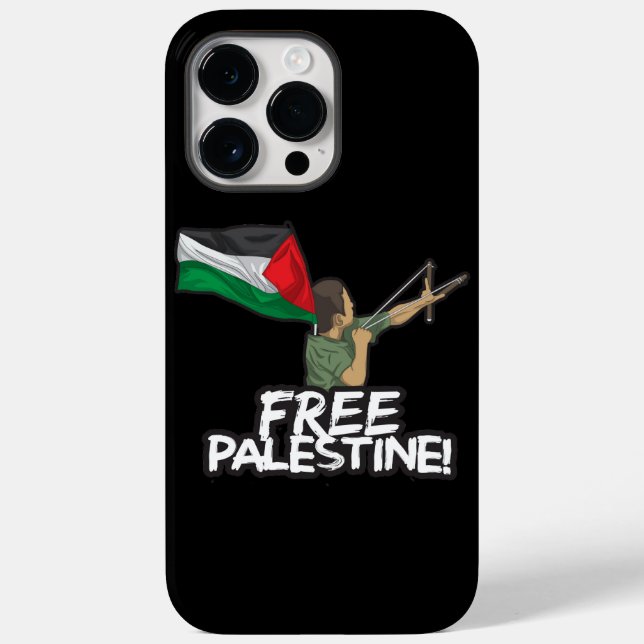 Palestinian Resister kid-flag Palestinians Freedom Case-Mate iPhone Case (Back)