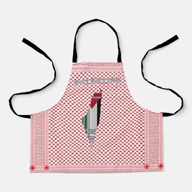  Palestinian Shemagh Apron - Keffiyeh Apron (Front)