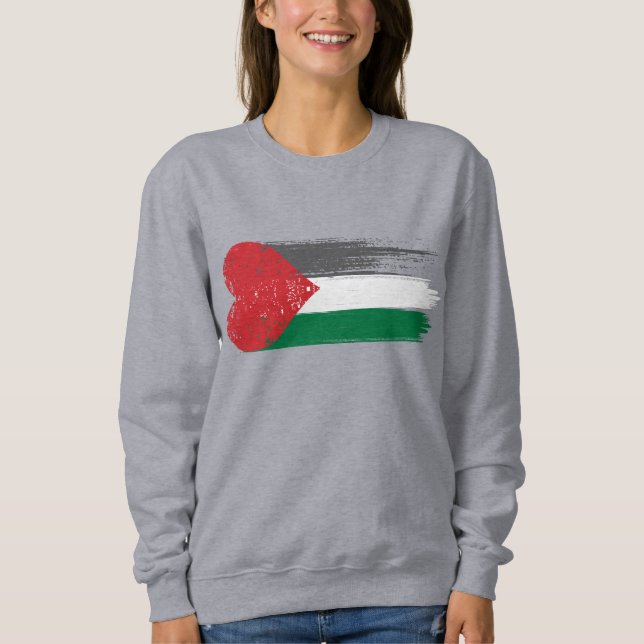 Palestinian Solidarity Sweatshirt | Love, Justice  (Front)